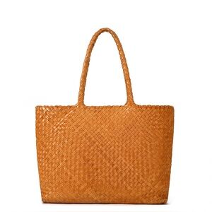 Milaner Italia Woven Leather Tote Bag